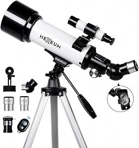 Koolpte Telescope for Kids & Adults - 70mm Aperture 500mm AZ Mount Fully Multi-Coated 